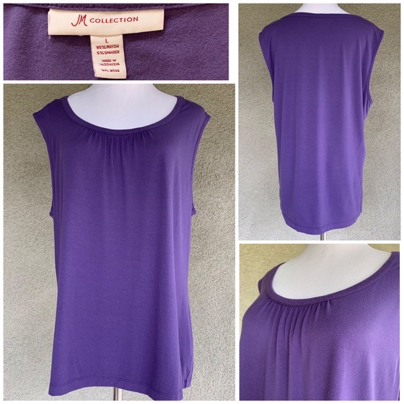 🔥🔥🔥3/$20🔥🔥🔥 Muted Violet Rayon Jersey Top - Picture 1 of 8